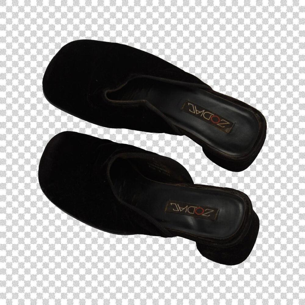 Zodiac Women's Black and Brown Slides